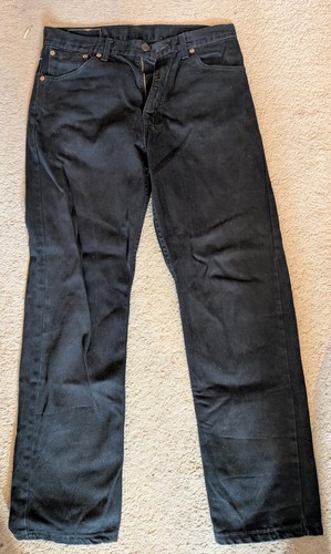 Vintage black levi 521 size - levi,