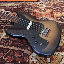 Vintage 1964 Burns Vista Sonic *Fretless* Dimarzio Left Handed Bass Guitar 1960s