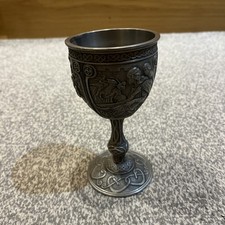 The Franklin Mint Excalibur Goblet Guinevere Medieval 1989 Rare pewter Arthurian
