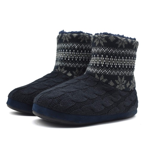 Men knit wool slipper - knit,