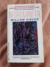 Vintage SF Paperback: William Gibson's Neuromancer 1986 Ace Science Fiction VG