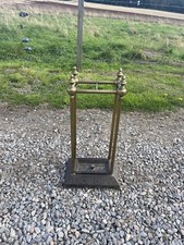 Edwardian  Brass Hall Stand / Stick / Umbrella Stand
