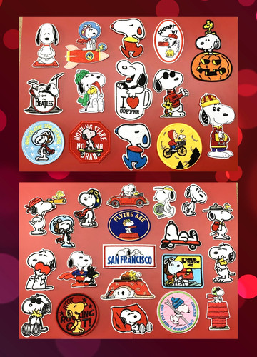 Snoopy iron badge sew on - snoopy,