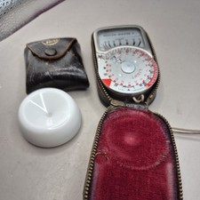 Vintage SANGAMO Weston Master V Light Meter , Original Case & Invercone PP671