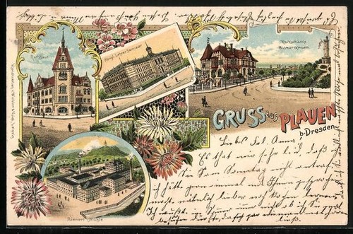 Lithograph dresden plauen - lithograph, dresden-plauen