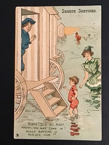 Early vintage comic seaside - comic,
