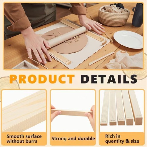 8pcs new wooden rolling - 8pcs, pin