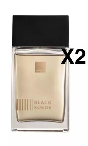 Avon black suede eau - 2x,