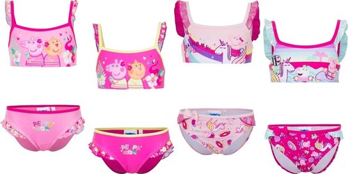 Girls peppa pig unicorn bikini - girls,