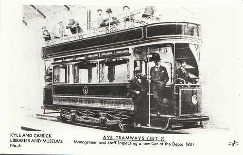 Transport postcard ayr - transport,