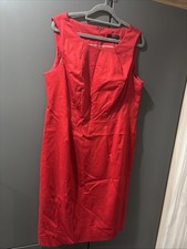 BHS Womens Red Dress Knee