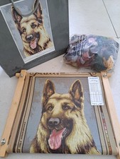 Margot de Paris Alsatian 2056 Tapestry Canvas Needlework Kit with Frame & Wool 