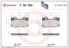 REAR BRAKE PAD SET DISC BRAKE