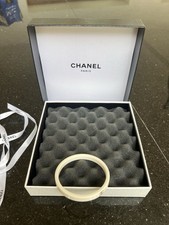 Chanel, Women’s Cream Bangle With CC Logo