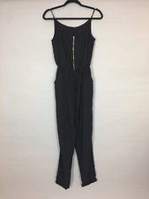 Women's DEE V by DIANA VICKERS Black Jump Suit with Side Pockets. UK 8