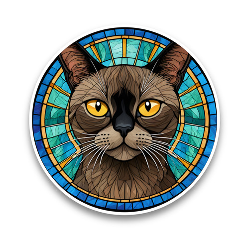 Cute burmese cat kitten faux - cat,