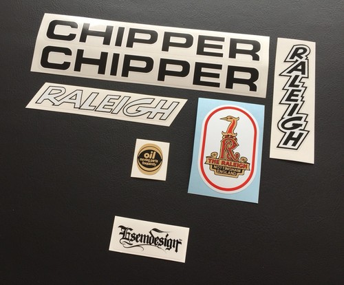 Raleigh chipper decal set - raleigh,
