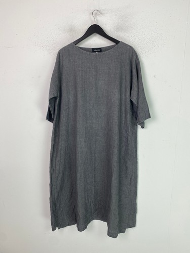 Eskandar grey plain midi - plain,