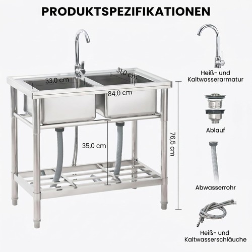 Stainless steel sink - steel, wash