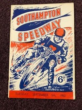 Speedway programme Southampton
