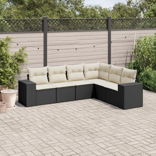 Garden sofa set black cream - sofa, black,