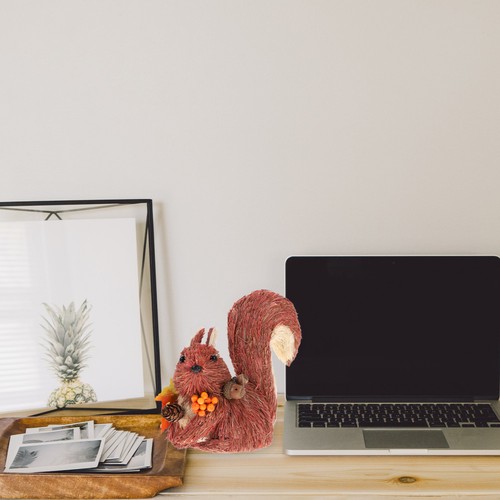 Wooden squirrel desktop - wooden,