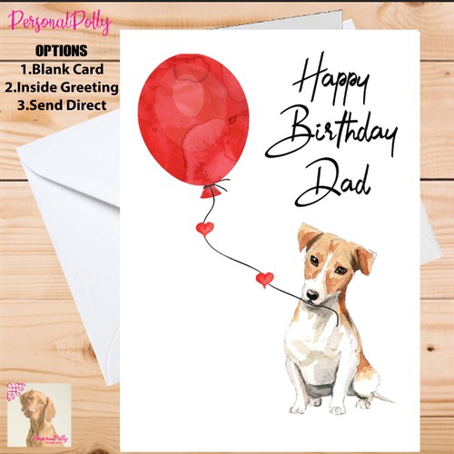Personalised jack russell card - jack,