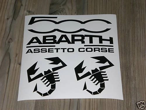 Fiat 500 sticker set - , abarth