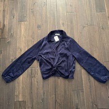 PLEIONE Navy Blue Collared