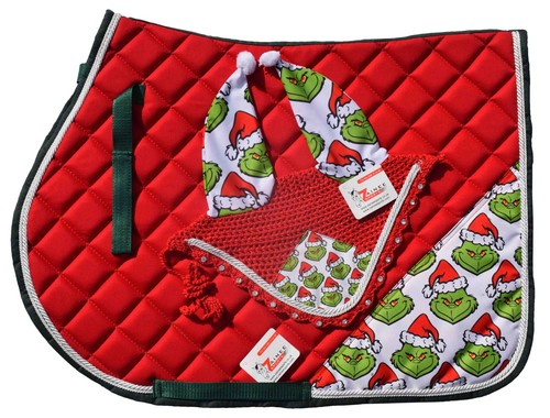 Grinch white horse - grinch, saddle