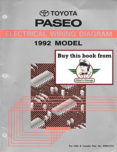 1992 toyota paseo factory oem - 1992,
