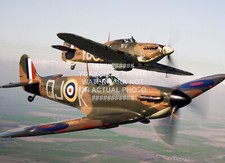 WW2 SPITFIRE HAWKER HURRICANE RAF PHOTO PRINT ROYAL AIR FORCE WORLD WAR 2 B
