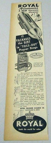 1950 print royal vacuum - print,
