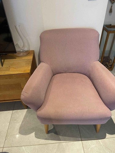 Living room purple armchair - purple,