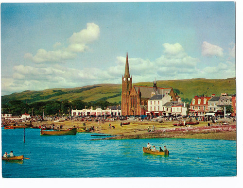 Largs the beach boats - the,