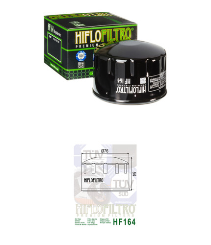 Hf164 hiflo oil filter bmw - oil,