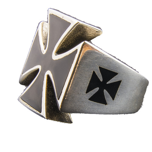 Iron cross ring 925 - iron,