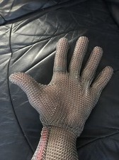 Chain mail butchers glove, woodworking full Sleeve