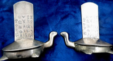 Brass bookends turtle themed - bookends,