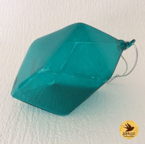 Blue glass hanging ornament - ,