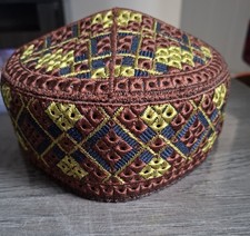 Men's Embroidered Kufi Hat Islamic Prayer Cap Topi Hats Kufi Brand Muslim