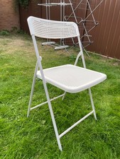 IKEA TORPARÖ Chair, outdoor, white, Balcony seat, Folding Patio chair