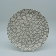 POOLE POTTERY GREY PEBBLE 6” PLATE TEA SANDWICH CAKE PERFECT TWINTONE C105 1950S