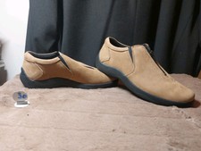 Flexi Feet Suede Beige Front Zip Slip On Shoes (F944668) Size UK 4 EUR 37