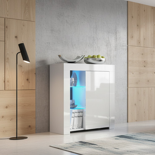 75cm sideboard white matt body - 75cm,