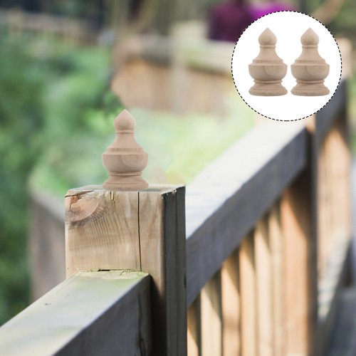 2pcs wooden bed post - bed, toppers