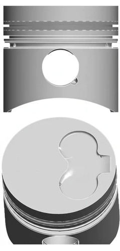 Engine piston hard - hard, anodized
