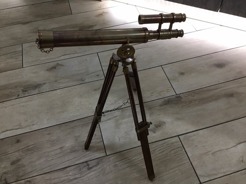 Double brass telescope - double,