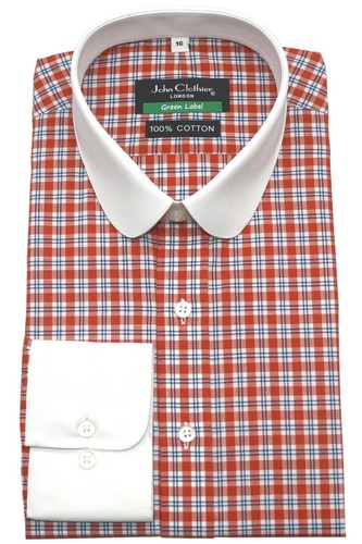 Red white checkered - white, edwardian
