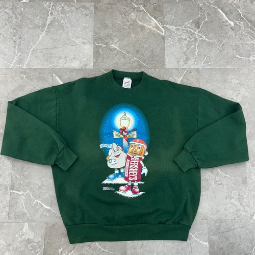 90s vintage hershey sweatshirt - hershey,